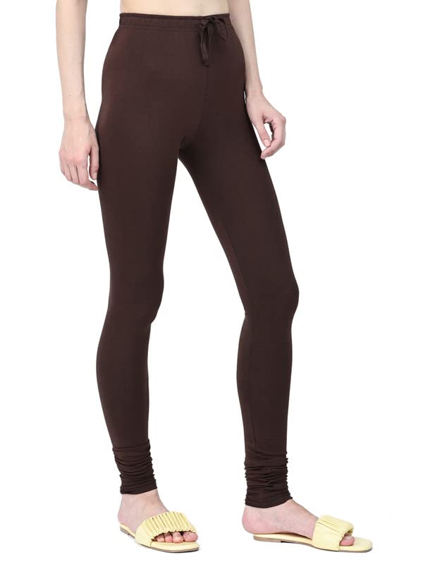 Image of Robinbosky Cotton Churidhar Leggings for Women - Stylish, Stretchable & Flattering Fit for All-Day Comfort