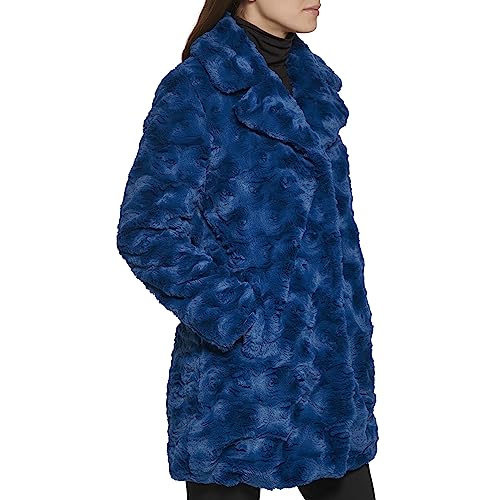 Kenneth Cole Women's Classic Mink Style Faux Fur Coat3