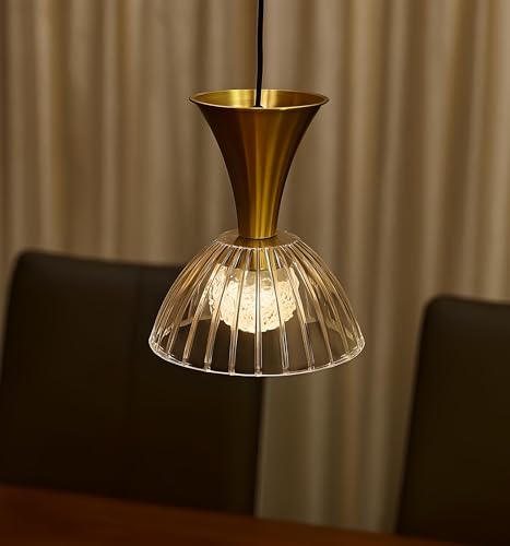 Image of FILLISKA Luxurious Hanging /Pendant Light. Warmwhite Light (Acrylic & Gold Finish-551)