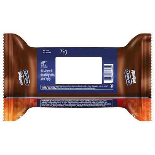 Image of MCVITIES Hobnob Choco-chip Oat Cookies 75 gm Pack