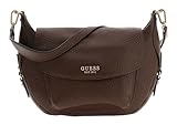 GUESS bolso de hombro bolso bandolera Marsha Flap Shoulder Bag Espresso marrón