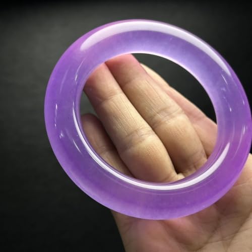 Bracelet en jadéite violette véritable pour sublimer les poignets délicats