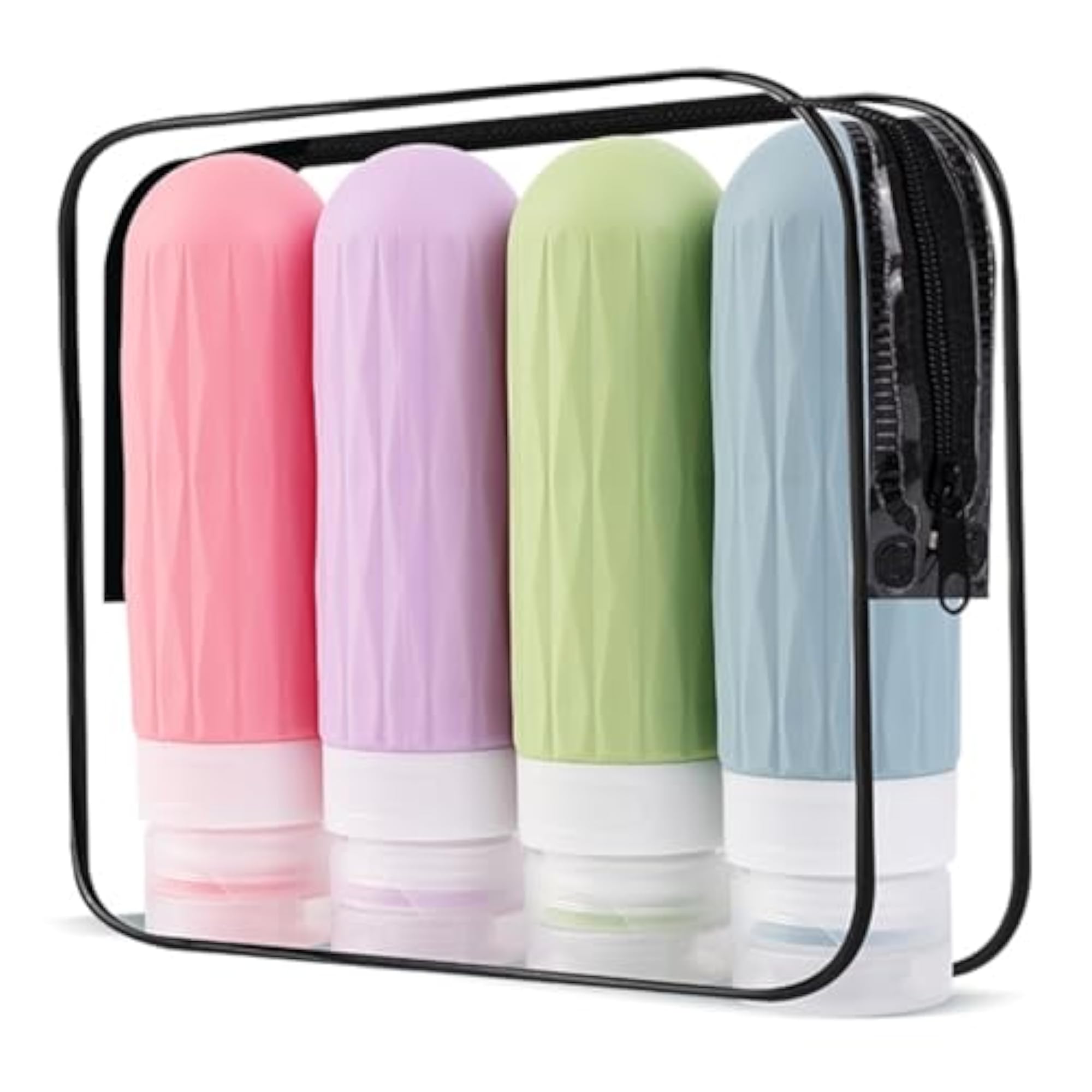 Travel Bottles for Toiletries, TSA Approved Silicone Containers