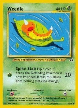 Pokemon - Weedle (70) - Neo Discovery
