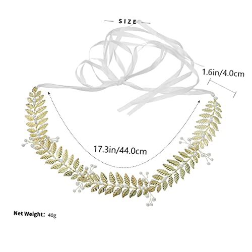 BESPORTBLE 1pc Elegant Bridal Waist Belt and Leaf Embellishments for Wedding Sashes and Evening Gowns for Formal Events and Special Occasions2