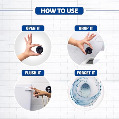 Image of BEYOND BASIC Flush Toilet Bowl Cleaner Tablets Bathroom Toilet Tank Cleaner PACK OF 10