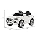 Costzon Kids Ride On Car, 6V RC Parental Remote Control & Foot Pedal Manual Modes, Battery Powered Vehicle w/LED Lights MP3 Functions (Pure White)