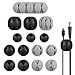 Avantree Pack de 15 Clips câbles durables, Maintient et Cache-câbles de Bureau, Organiseur et Gestion de câbles de Recharge pour TV Ordinateur PC Portable Maison et Bureau