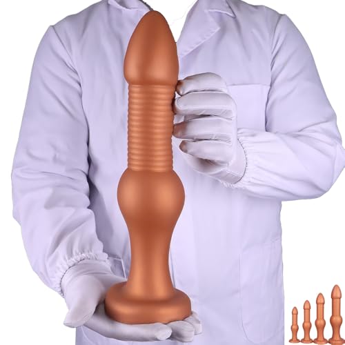 Jixaxe Weichen Silikon Analplug Riesige Analdildo Buttplug Analplugs mit Saugnapf Anal Plug Dildo Fisting Trainings Masturbator Prostata Stimulation Anus Dilatator Sexspielzeug für Frauen Männer (XL)