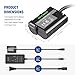 NEEWER Dummy Battery with AC/DC Coupler Power Adapter Replacement for EP-5B/EN-EL15, Power Supply Compatible with Nikon Z5 Z6 Z7 Z6II Z7II D500 D610 D750 D780 D800 D810 D850 D7000 D7100 D7200 D7500