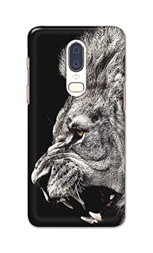 Image of Roaring Lion Hard Back Case Cover for OnePlus 6 Back Cover -(J5) VNS2225