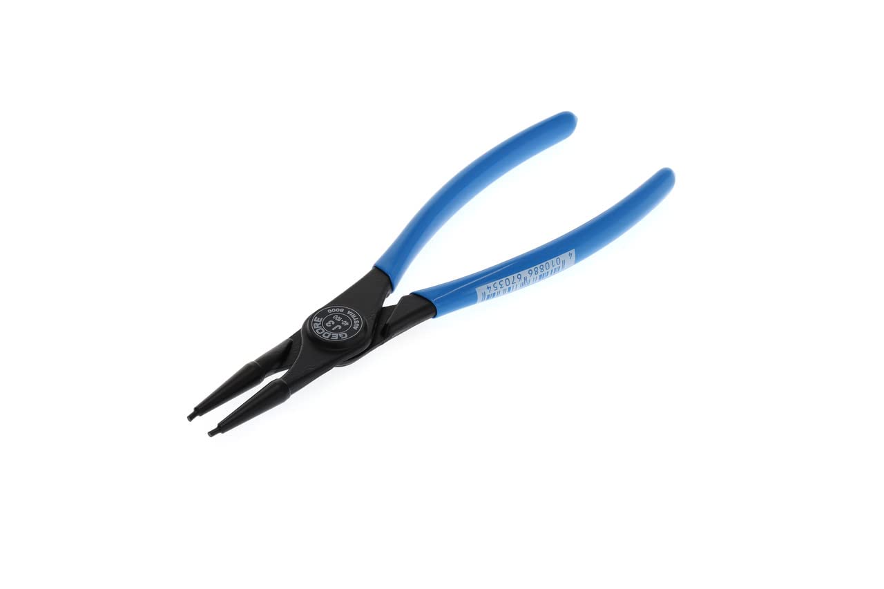 Gedore Multicoloured Circlip Pliers For Inner Circlips, Straight Jaws, Shaft Dia. 40-100 Mm, Tip Dia. 2.3 Mm, Steel, 8000 J 3