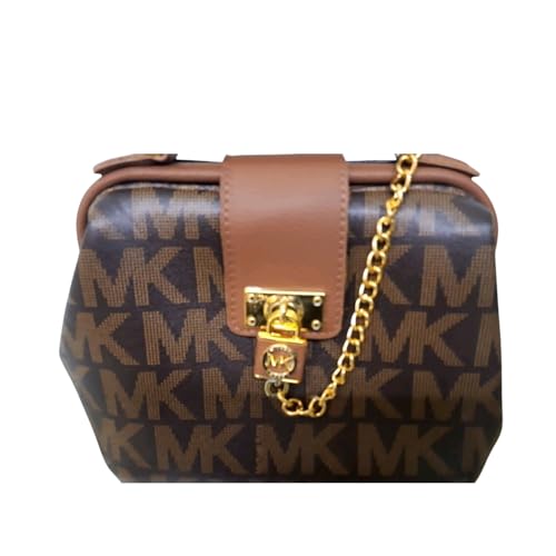 Bolsa Feminina Bauzinho MARROM COM CARAMELO elegante sofisticada super tendência, confeccionada em corino. Primeira Linha