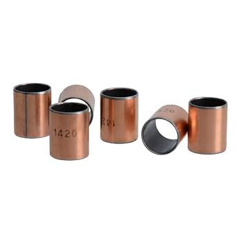 6 Pcs Sleeve Bearing Plain Bearings Wrapped Oilless Bushings Bronze,14mm ID x 16mm OD x 20mm Length