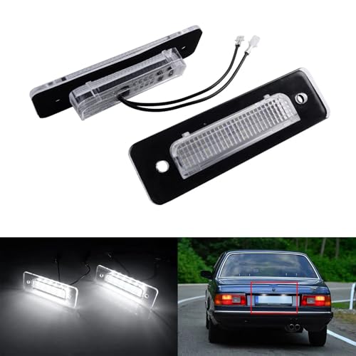 Piloto de matrícula de alta durabilidad para BMW E30 E28 luz trasera kit 2X 5