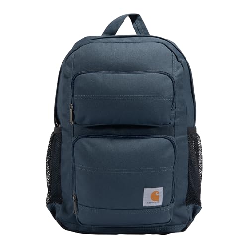 Carhartt Unisex's 27l Single-Compartment Backpack, Durable Pack with Laptop Sleeve and Duravax Abrasion Resistant Base, Blue, One Size
