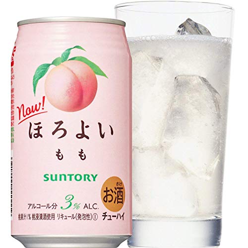 〔缶チューハイ〕 サントリー ほろよい もも 350ml 2ケース (1ケース24本入り) SUNTORY (350缶)