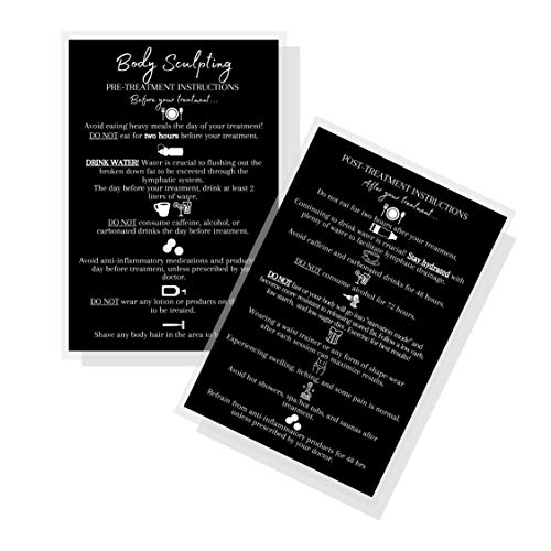 Cartes postales body sculpting avant et post-traitement 10,2 x 15,2 cm de 30 pièces