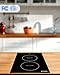 Empava Electric Stove Induction Cooktop Vertical with Dual Burners Vitro Smooth Surface 120V, 12 Inch, Black Ceramic Glass