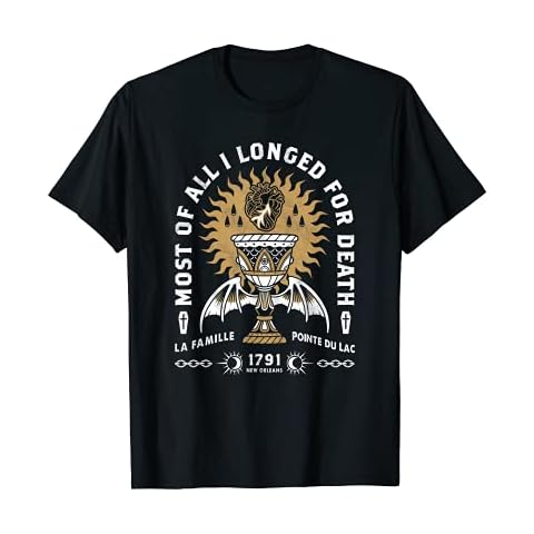 I Longed For Death - Vampire Vintage distressed Goth Horror T-Shirt Cover