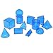 CUTICATE 12pcs Plastique Solides Géométriques 3-d Formes Mathématiques Manipulations Jouets