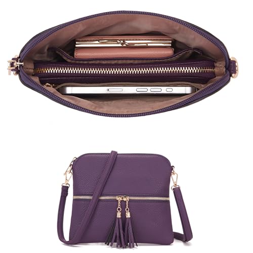 Image of Qiyuer Slouchy Handbag for Women Shoulder Bag Hobo Purse Wallet Set 3pcs