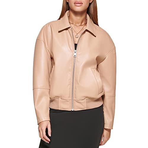 Image of Levi's Women's Faux Leather Bomber With Laydown Collar