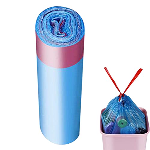 higyee Sac Poubelle - Sacs Poubelle pour Entrepreneur - 15 Sacs à ordures de Cuisine épais résistants à la déchirure Sacs à ordures en Vrac avec poignée pour Chambre à Coucher Salle de Bain Cover