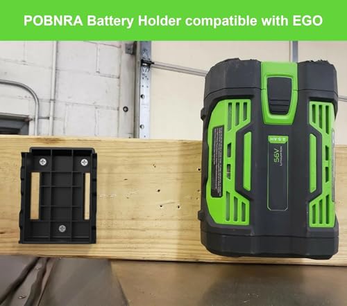 Image of 4 Pack Battery Holder Wall Mount Compatible with EGO 56V Accessories Tool Storage Rack Hanger Under Shelf fits All
