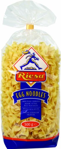 Riesa Broad Noodles With Real Egg , 17.6-Ounce Bags (Pack of 12)