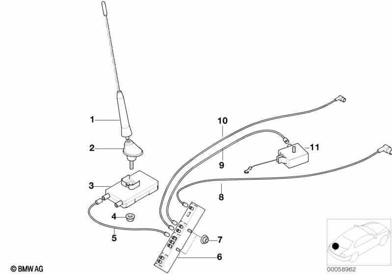 BMW E46 coupe antenna - XVI. kerület, Budapest