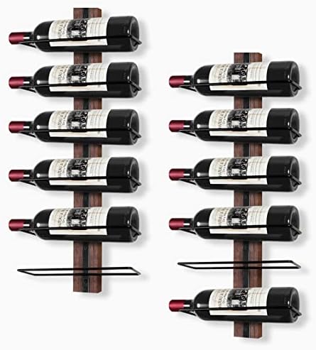 B4Life Wine Rack Wall Mounted, Wall Wine Rack for 12 Wine Bottles Wood Wine Racks for Wall, Wine Holder Wall Mounted Wine Bottle Racks for Kitchen,Dining Room,Bar