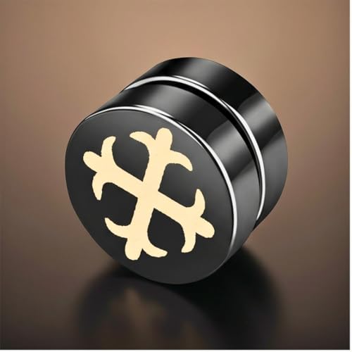 Image of THE MEN THING GLINT CROSS - Magnetic Non-Piercing Pure Titanium Steel Studs Earrings for Men & Boys