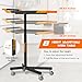 Adjustable Work Bench,Work Benches for Garage,Tool Cart On Wheels,Mobile Rolling Tool Cart 34” to 48” Heigh,Tool Bench with A Max Capacity of 110 lbs,Multi-Scene Work Table(Orange)
