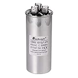 BlueNatHxRPR 40-5 uF MFD CBB65 Capacitor Air Conditioner Capacitor Round Dural Motor Run Capacitor...