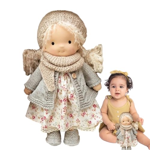 Generisch Handmade Plush Doll - Soft Cartoon Stuffed Toy Birthday Gift for Girls Children, Cute Rag Doll with Dress Accessories, Creative Children, Collectible Plush Figures for Party - Image 7