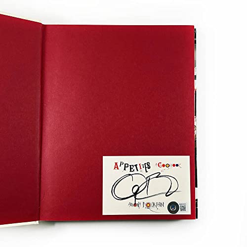 Anthony Bourdain Appetites First Edition Book Certified Authentic Beckett BAS COA