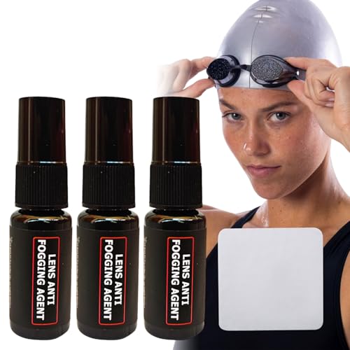 BAOSROY Spray Antivaho para Gafas de Natación,3PCS Liquido Antivaho Gafas Buceo,Spray Antivaho para Gafas,Spray Limpiador Arañazos Gafas,Spray Limpiador Lentes Antirrayas,para Mayoría de Gafas