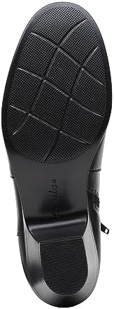 Clarks Women's Emily 2 Holly Ankle Boot, Black Leather, 6 | Image 7