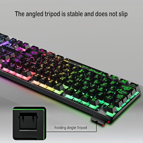 Image of Wired Crack Gaming Keyboard and Mouse Combo