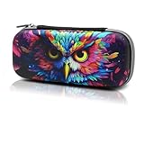 WtallasiSei Owl Pencil Case Zip Pencil Box Multi Pouch Holder Desk Organizer For Boys Girls School Office