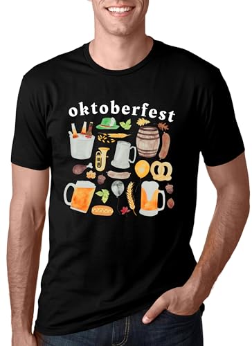 tiorhooe Oktoberfest – Camiseta para hombre, camiseta regional, Oktoberfest Graphic Tops, negro1, M tiorhooe Oktoberfest – Camiseta para hombre, camiseta regional, Oktoberfest Graphic Tops, negro1, M