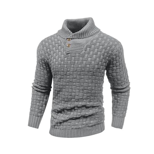 Men's Sweater Long Sleeve Crew Neck Pullover Soft Warm Knit Top for Winter Casual Daily Wear