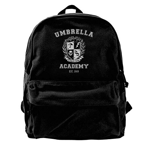 Mochila de Lona Umbrella Academy Varsity School Crest Gimnasio Senderismo Laptop Bolsa