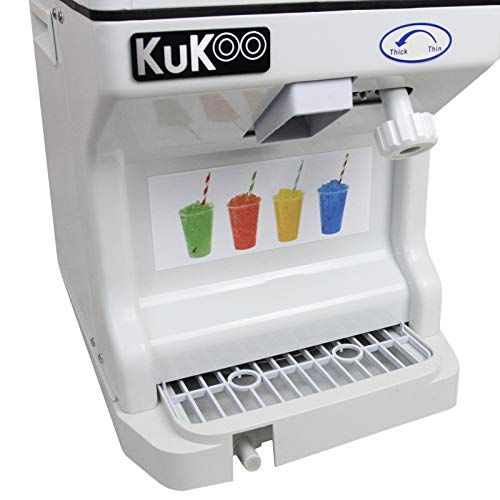 KuKoo Gastro Ice Shaver Eismaschine Slusheis Wassereis Eisschnee Schneeeis Shaved Iced Eisbearbeitung Küchenmaschine – Bild 6