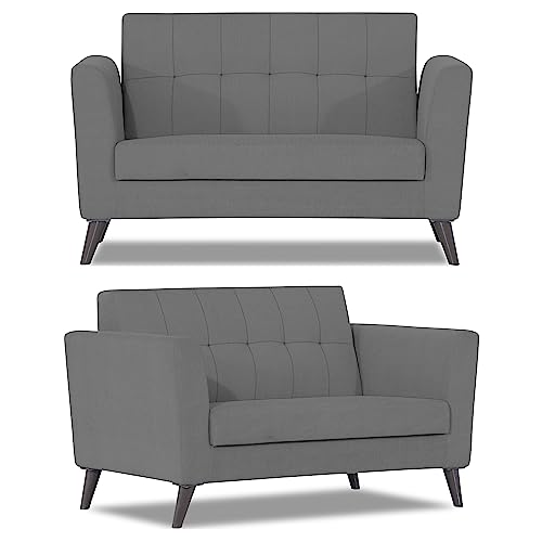 Image of Adorn India Dannis 3+2+1 6 Seater Sofa Set (Grey) (3 Year Warranty)