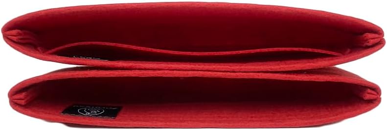 Zoomoni Bag Organizer for Louis Vuitton Pochette Coussin (Set of 2) Bag - Premium Felt Purse Handbag Insert Liner Shaper (Handmade) Soft Structure Support