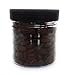 Clear Plastic Jar 4 ounce with Black Ribbed Lid (Pack of 12), Refillable Storage Containers with Lids for Cosmetic, Kitchen, DIY Products, Arts and Crafts