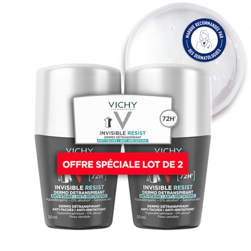 Déodorant Homme Invisible Vichy Le Lot De 2 Flacons De 50ml - vue 2