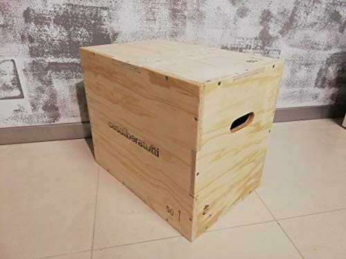 legno multistrato Box pliometrico allenamento palestra workout crossfit esercizio per saltare jump scatola legno multistrato 60 x 50 x 40 cm
